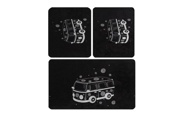 Mijölnir Juego de alfombrillas de baño Multicolor (3 piezas)